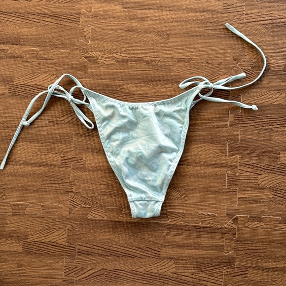 PACSUN LA HEARTS TIED BIKINI BOTTOMS IRIDESCENT BLUE SIZE XS - Picture 2 of 3